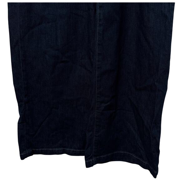 Paige Harper Jeans Womens Size 32 High Waist Wide Leg Dark Blue - Picture 8 of 14